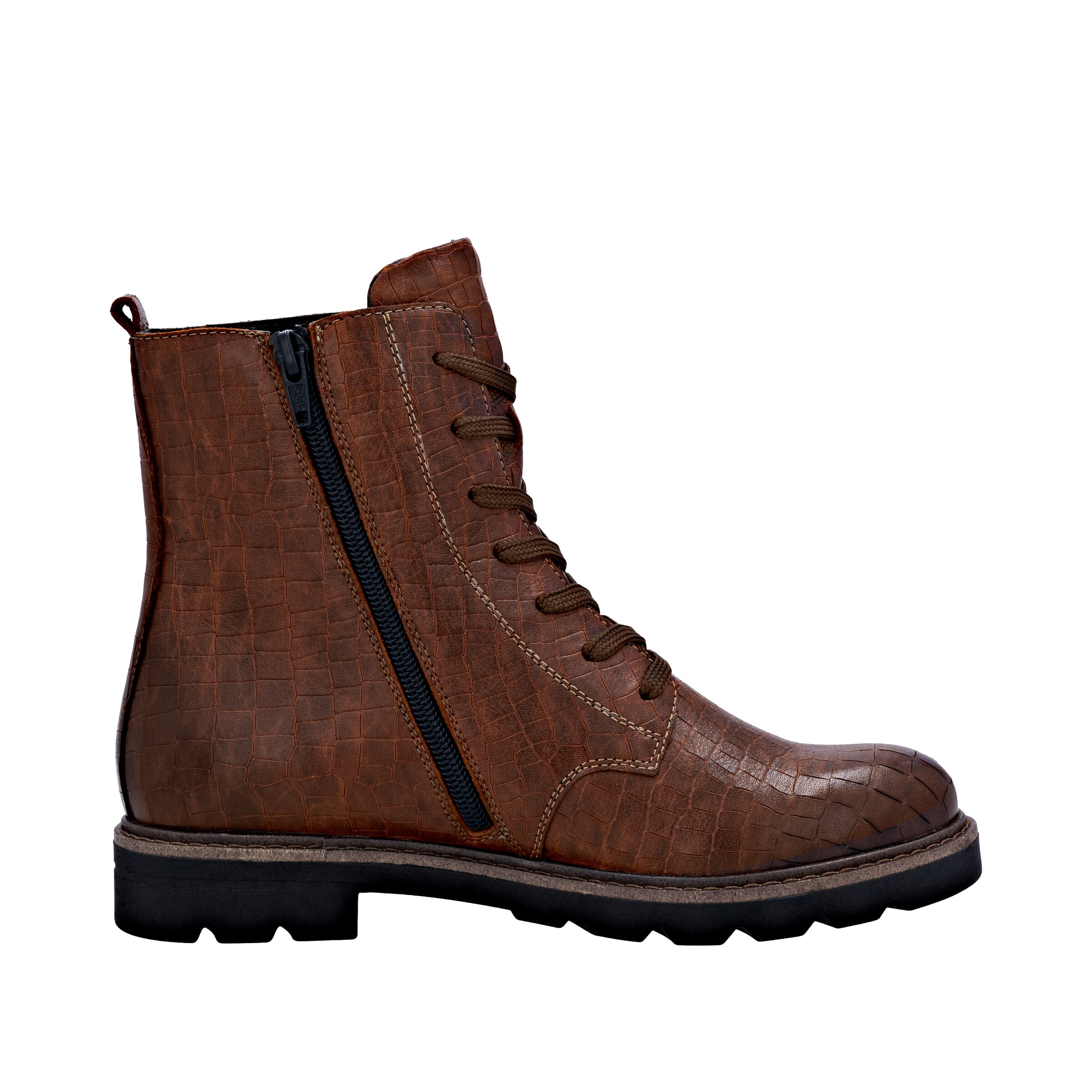 Bottines à lacets 'D2Q71' REMONTE en marron