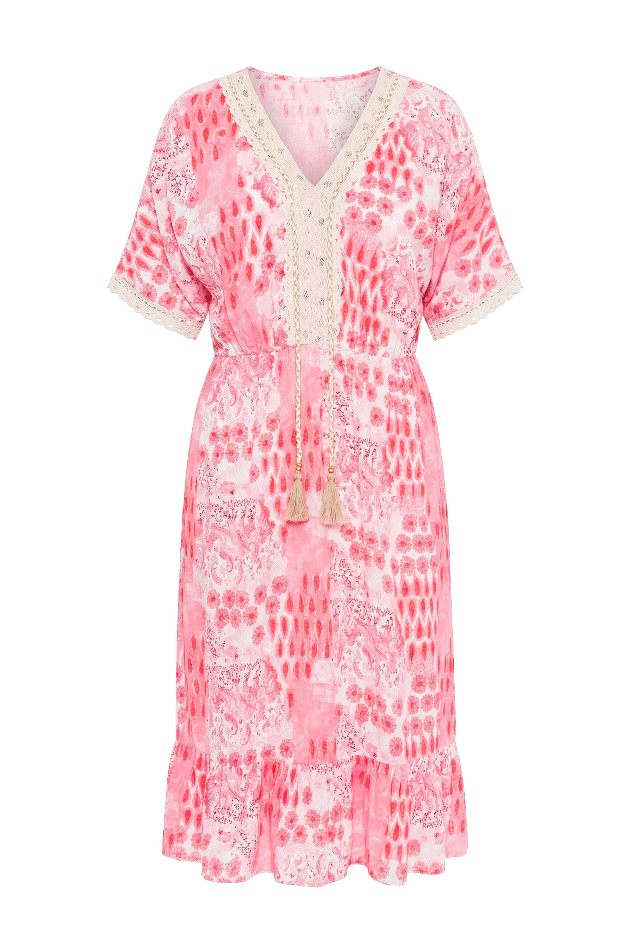 MIAMODA Dress in Red: front