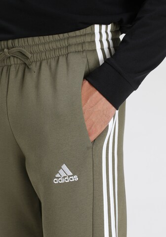 ADIDAS SPORTSWEAR Tapered Workout Pants 'Essentials' in Green