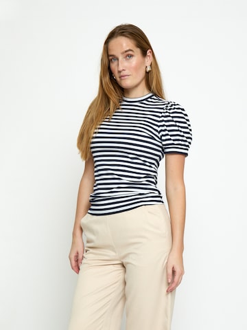 Top 'Johanna' di Peppercorn in blu: frontale