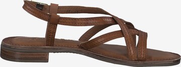 s.Oliver Strap sandal in Brown