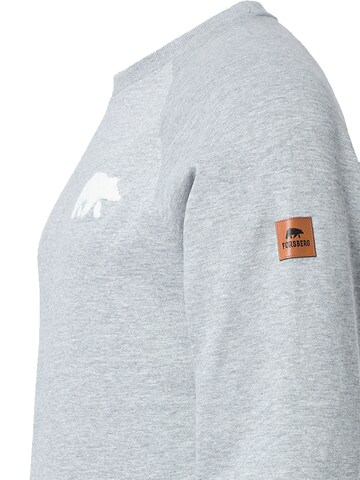 FORSBERG Sweatshirt 'mit Frottee Logo' in Grau