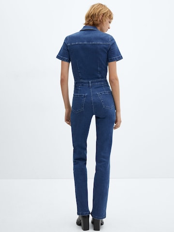 MANGO Jumpsuit 'Iggy' in Blauw