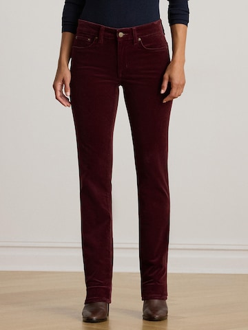 Regular Pantalon Lauren Ralph Lauren en rouge : devant