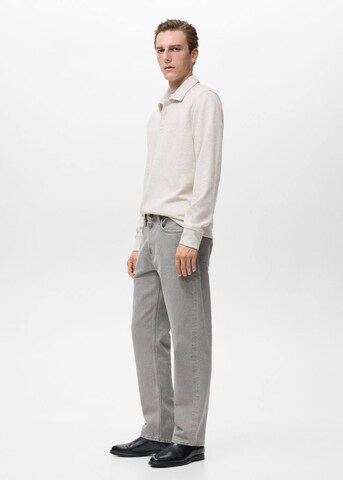 MANGO MAN Sweatshirt 'Shangaip' in Beige