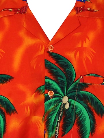 King Kameha Shirt 'Parrot' in Oranje