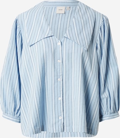 ICHI Blusenshirt in blau / schwarz / weiß, Produktansicht