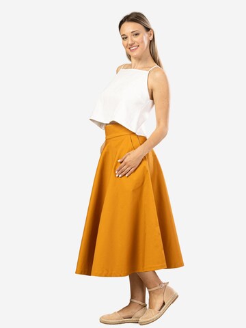 Nikka Place Skirt 'Tulip' in Yellow