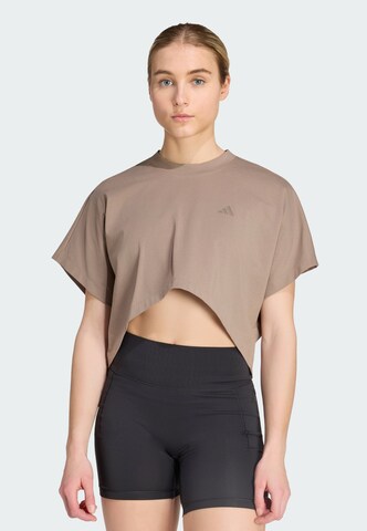 T-shirt fonctionnel 'PrimeLift' ADIDAS PERFORMANCE en beige : devant