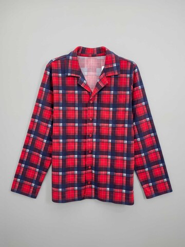 PANTONECLO Pyjama lang 'Pantoneclo Men’s Nightwear Set' in Rood