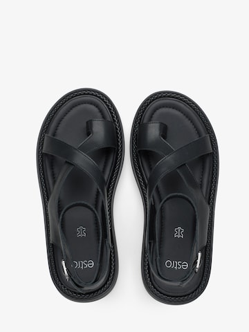 Estro Sandaal '22-21' in Zwart