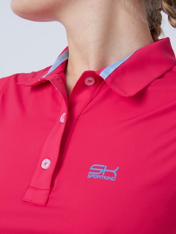SPORTKIND Performance shirt 'Poloshirt' in Pink