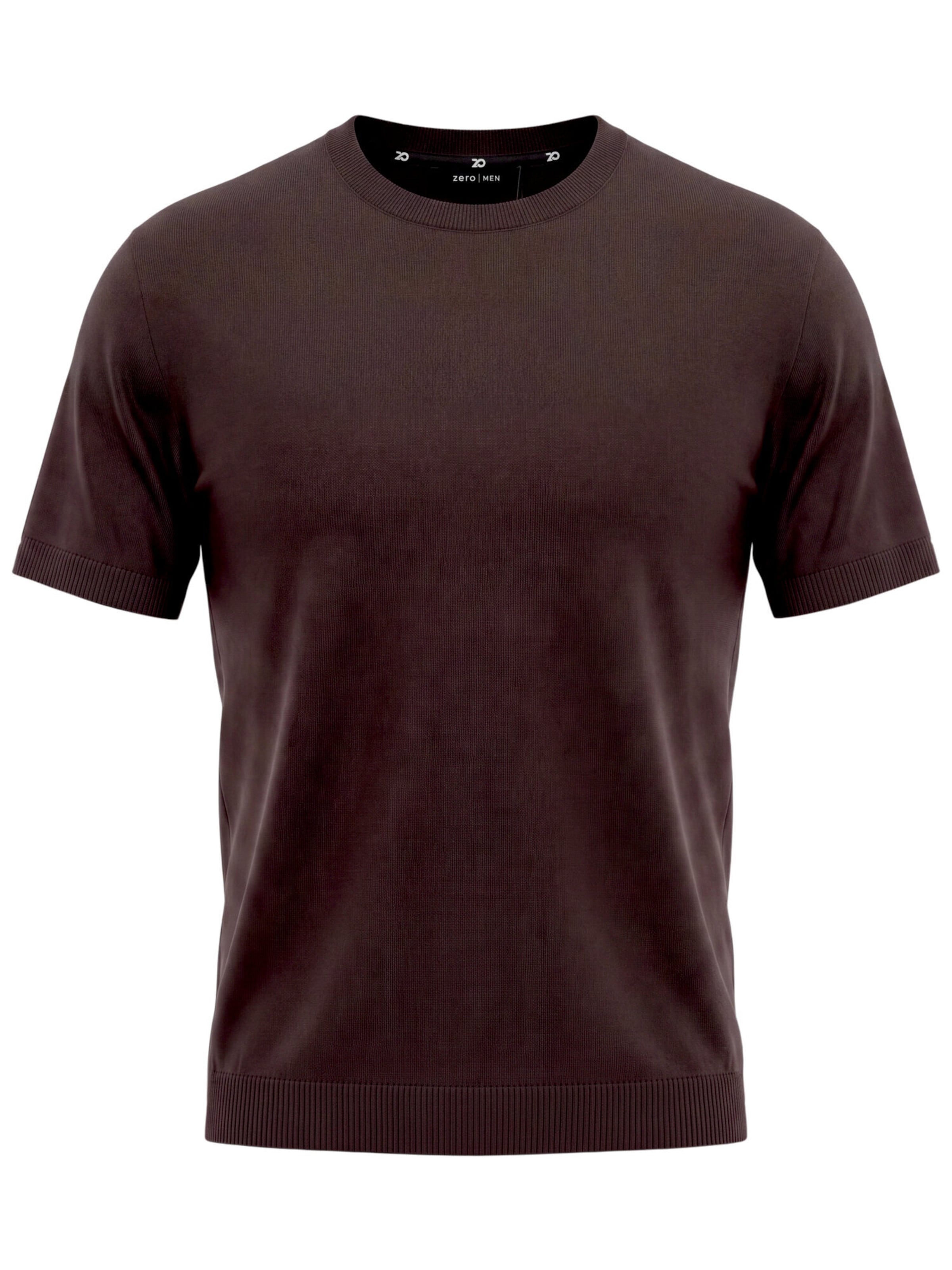 T-Shirt zero en marron : devant