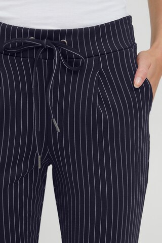 b.young Slim fit Pleat-front trousers 'RIZETTA' in Blue