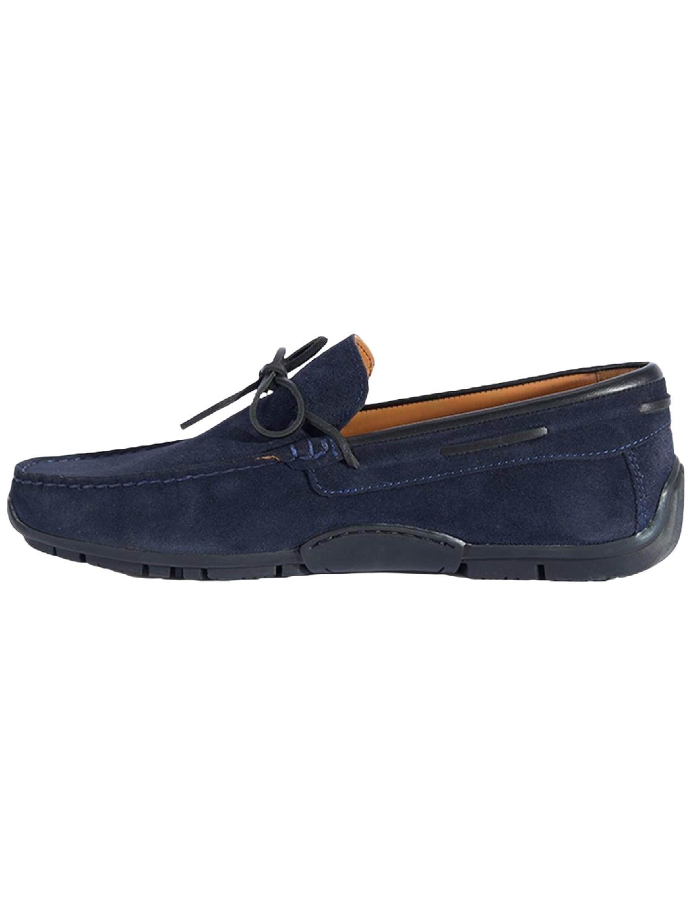 Desa Moccasins 'DESA Herren-Schnürslipper aus Wildleder' in Blue: front