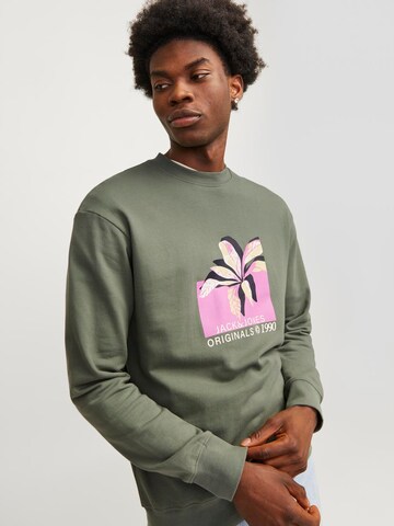 JACK & JONES Sweatshirt 'TAMPA' in Green