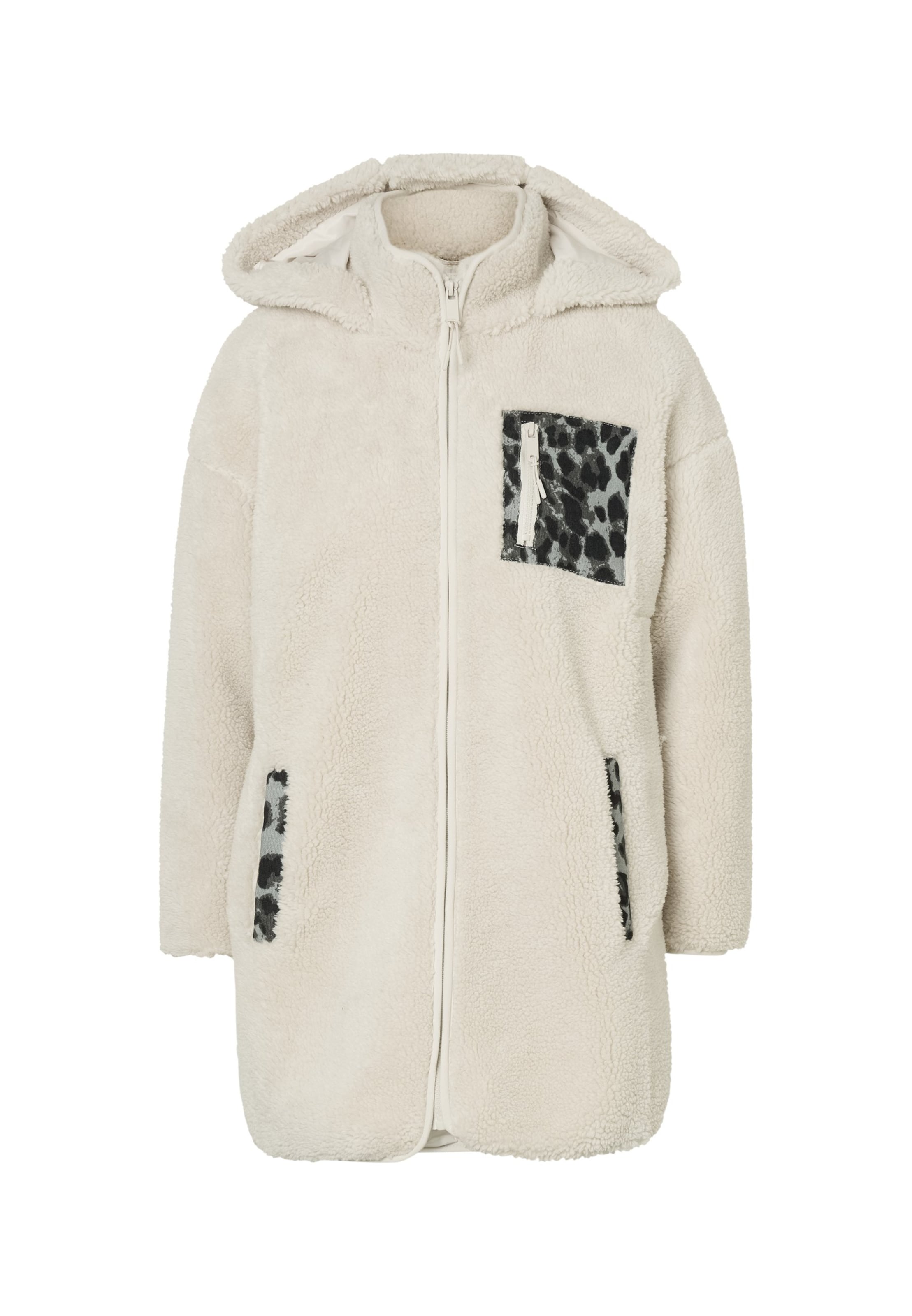 Hailys Fleece jacket 'Te44ddy' in Beige: front