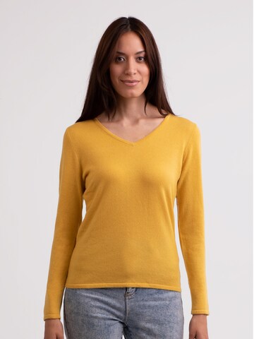 Pullover di CASH-MERE.CH in giallo: frontale