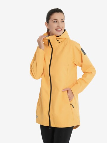 Manteau outdoor 'Punittu' Rukka en jaune : devant