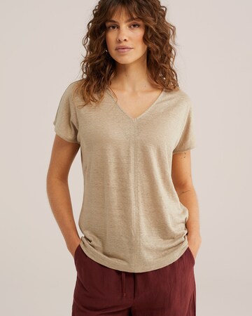 WE Fashion Paita värissä beige: etupuoli