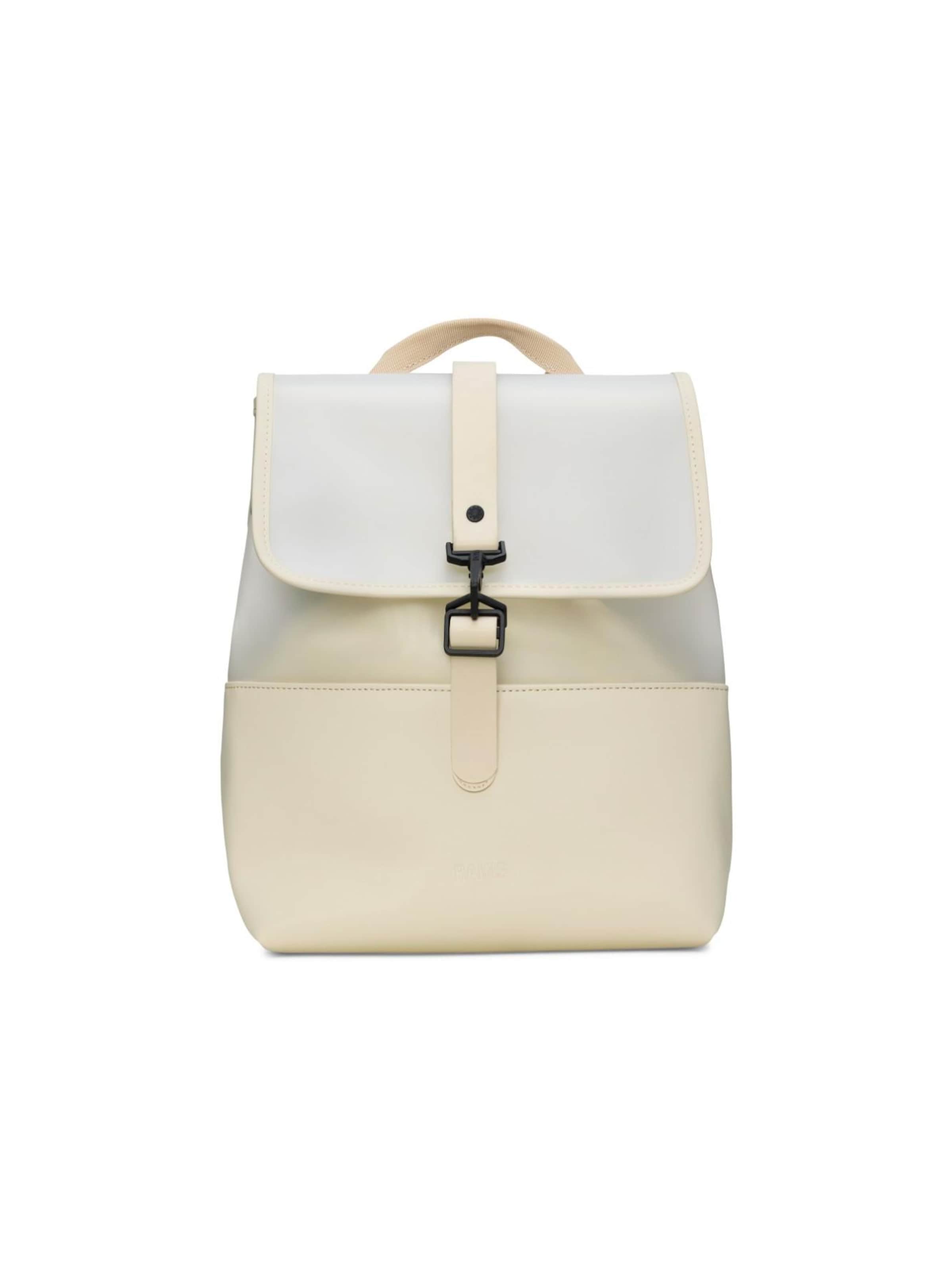 Zaino di RAINS in beige: frontale
