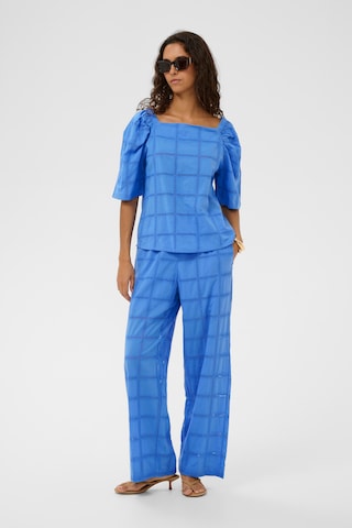 Wide Leg Pantalon 'SLCarmelita' SOAKED IN LUXURY en bleu