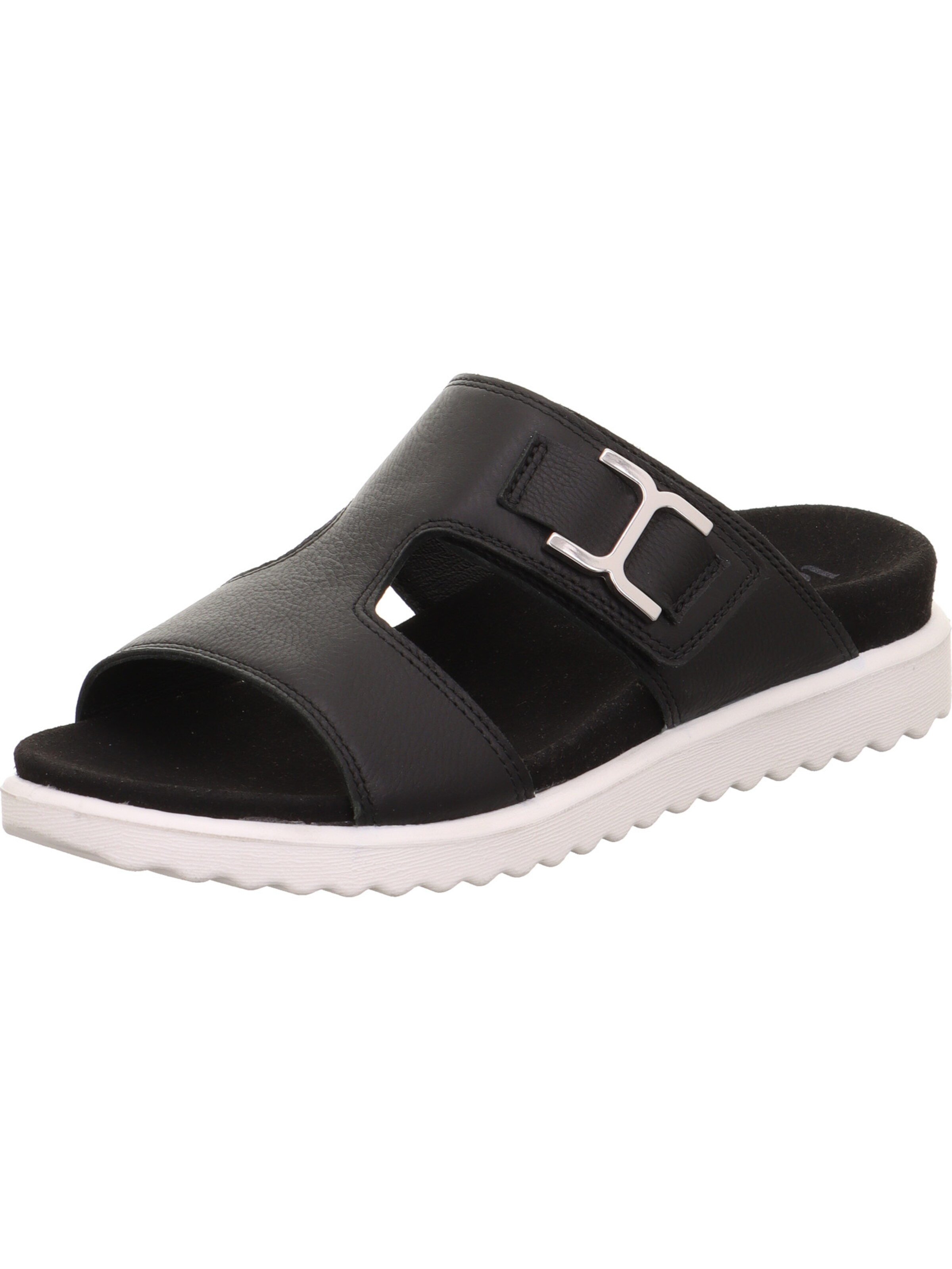 Legero Pantolette 'Move' in Schwarz: Vorderseite