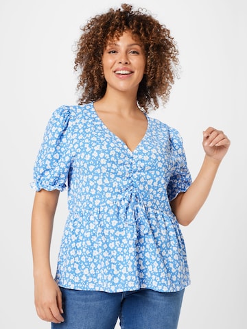 Dorothy Perkins Curve Blus i blå: framsida