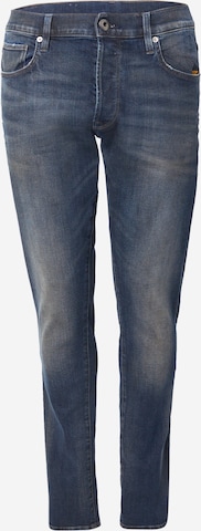 G-STAR Kavbojke '3301' | modra barva: sprednja stran