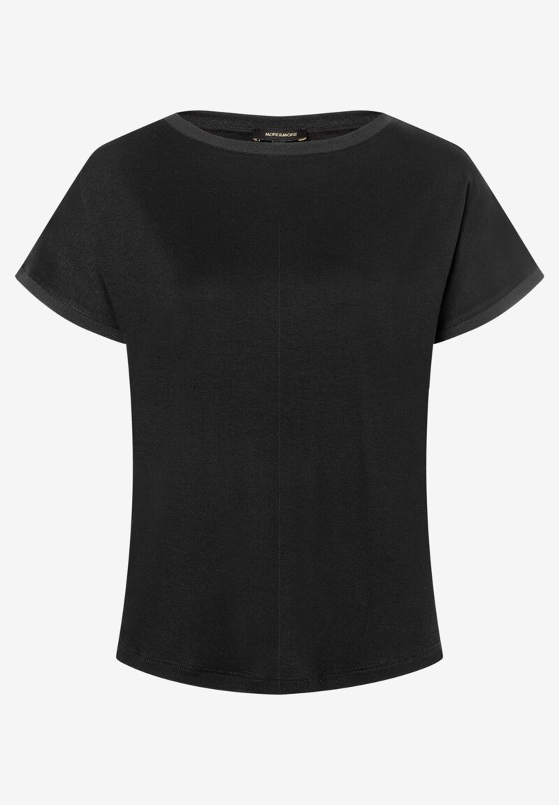 MORE & MORE Тениска в черно: отпред