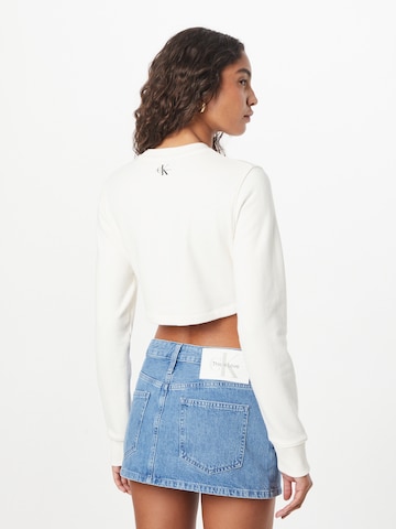 Calvin Klein Jeans Sweatshirt in Weiß