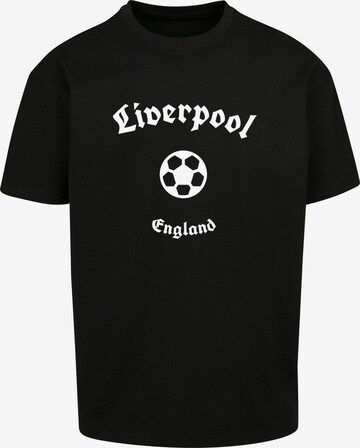 Maglietta 'Liverpool X' di Merchcode in nero: frontale