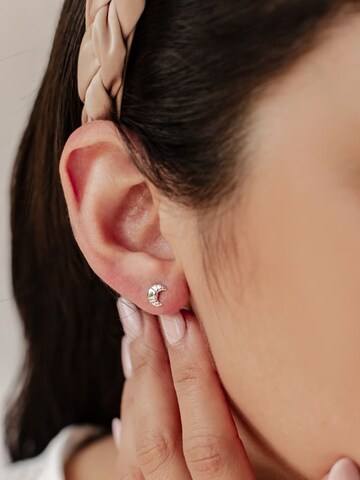 Hey Happiness - Pendientes 'Croissant' en plata