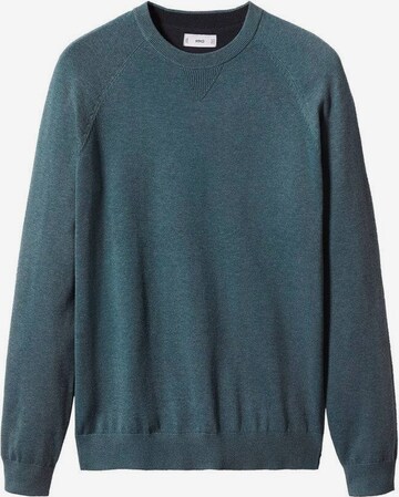 MANGO MAN Sweater 'Ten' in Blue: front