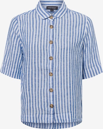 Franco Callegari Bluse in Blau: Vorderseite