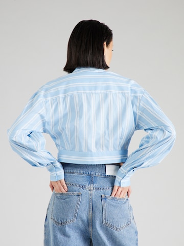 Hoermanseder x About You Blouse 'Binia' in Blue