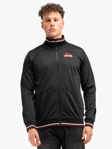 LONSDALE Спортивная куртка 'Irthing' в Черный: спереди