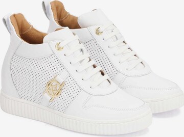 Kazar Sneakers hoog in Wit: voorkant