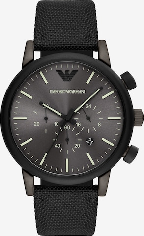 Emporio Armani Analog Watch in Black: front