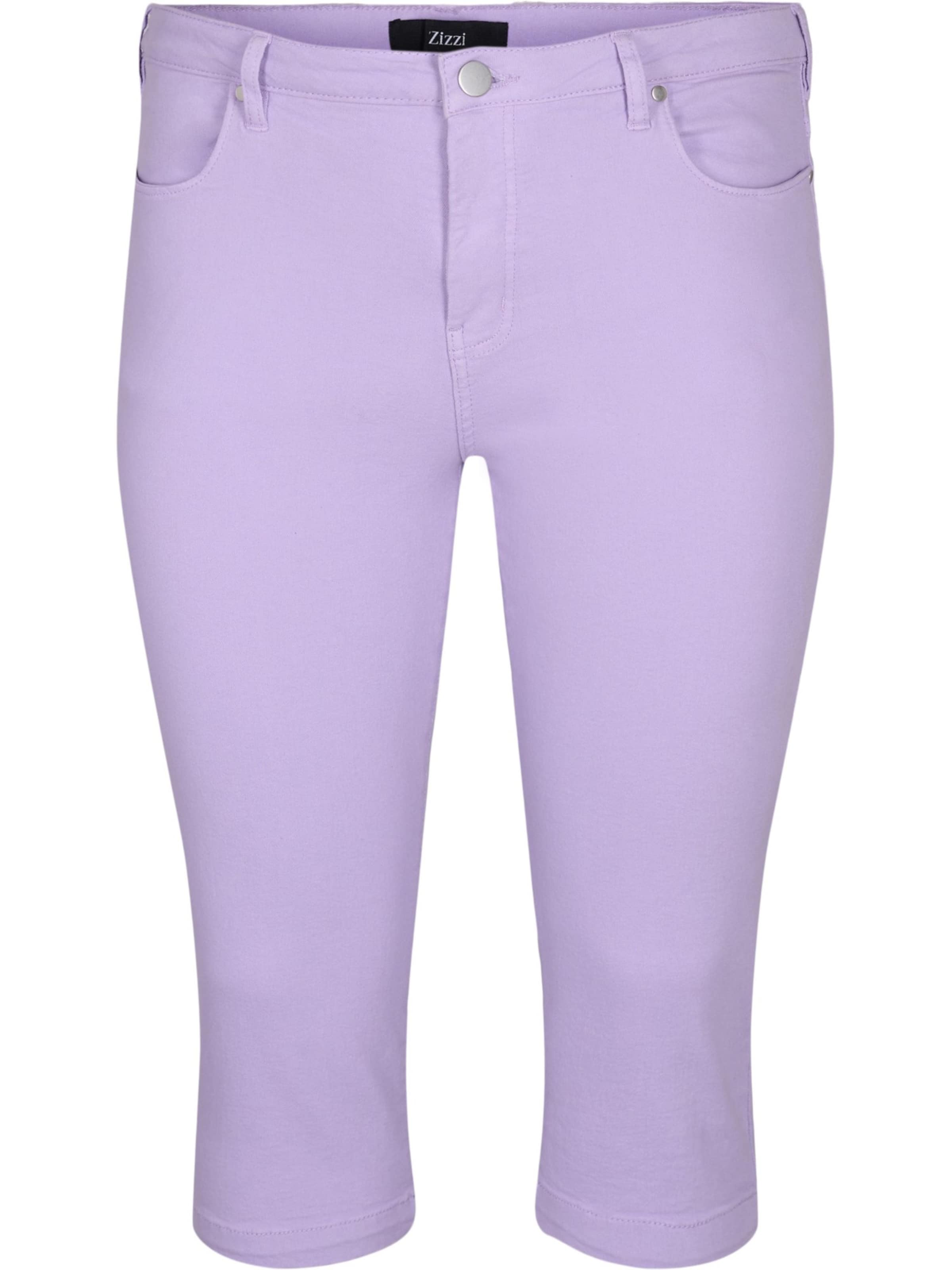 Zizzi Skinny Jeans in Purple: front