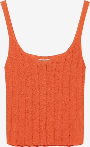 Pull&Bear Broderad topp i orange: framsida