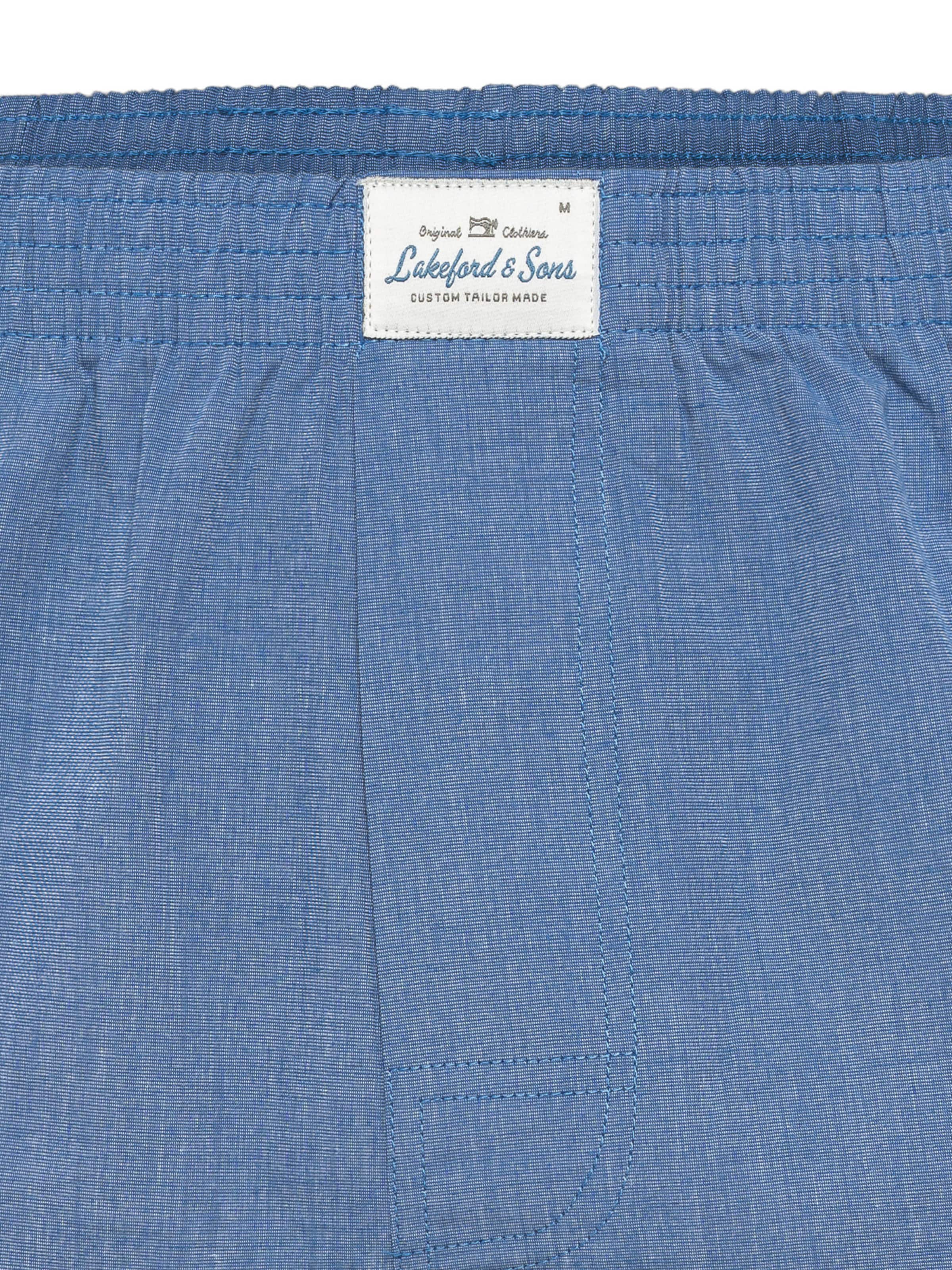 Lakeford & Sons Boxershorts ' American Boxershorts Herren 6-Pack in klassischen Designs ' in Blauw