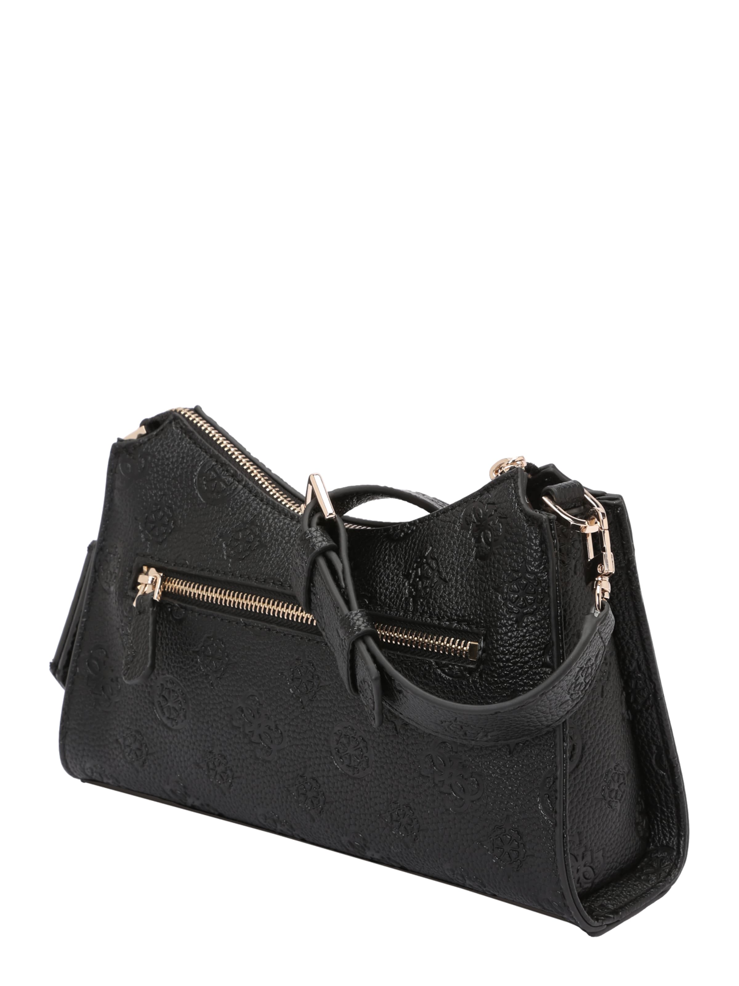 GUESS Shoulder bag 'CRESIDIA II TOP ZIP SHLDR BAG' in Black