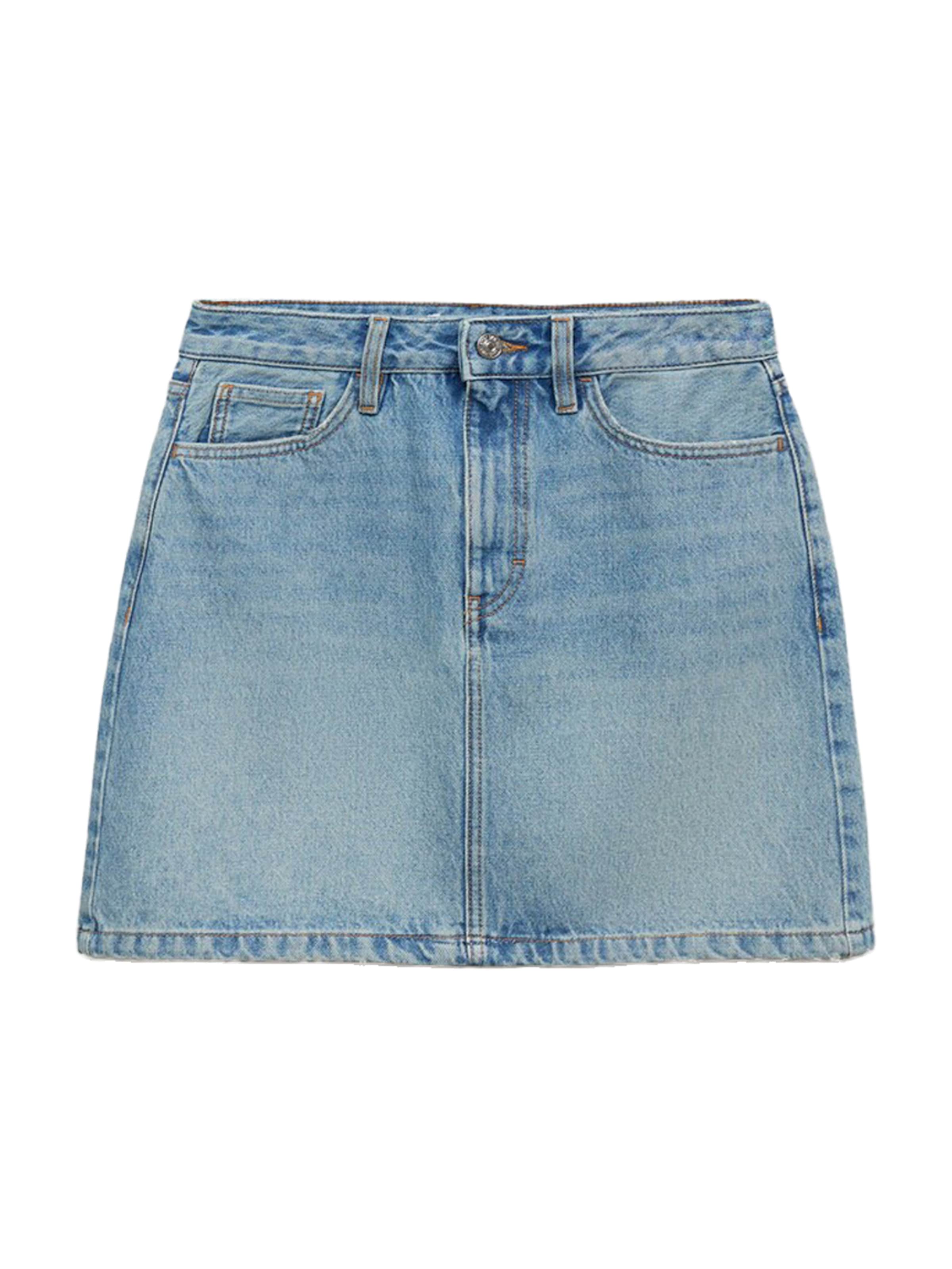 MANGO Spódnica 'TACY' w kolorze niebieski: przód