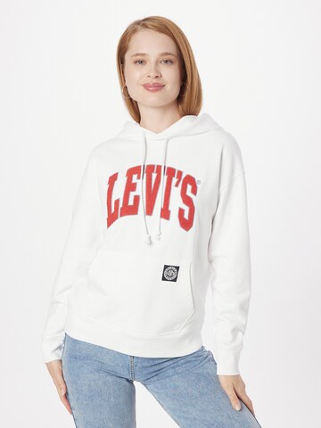 LEVI'S ® Mikina 'Graphic Standard Hoodie' – bílá: přední strana