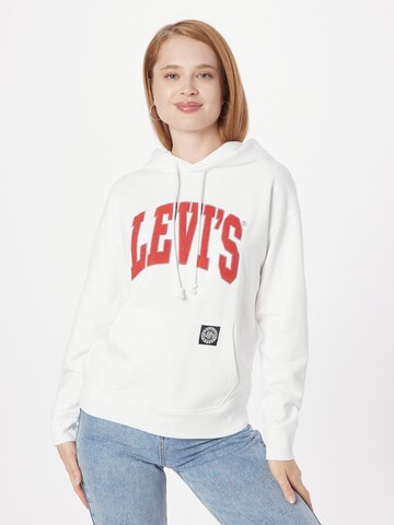 Sweat-shirt 'Graphic Standard Hoodie' LEVI'S ® en blanc : devant