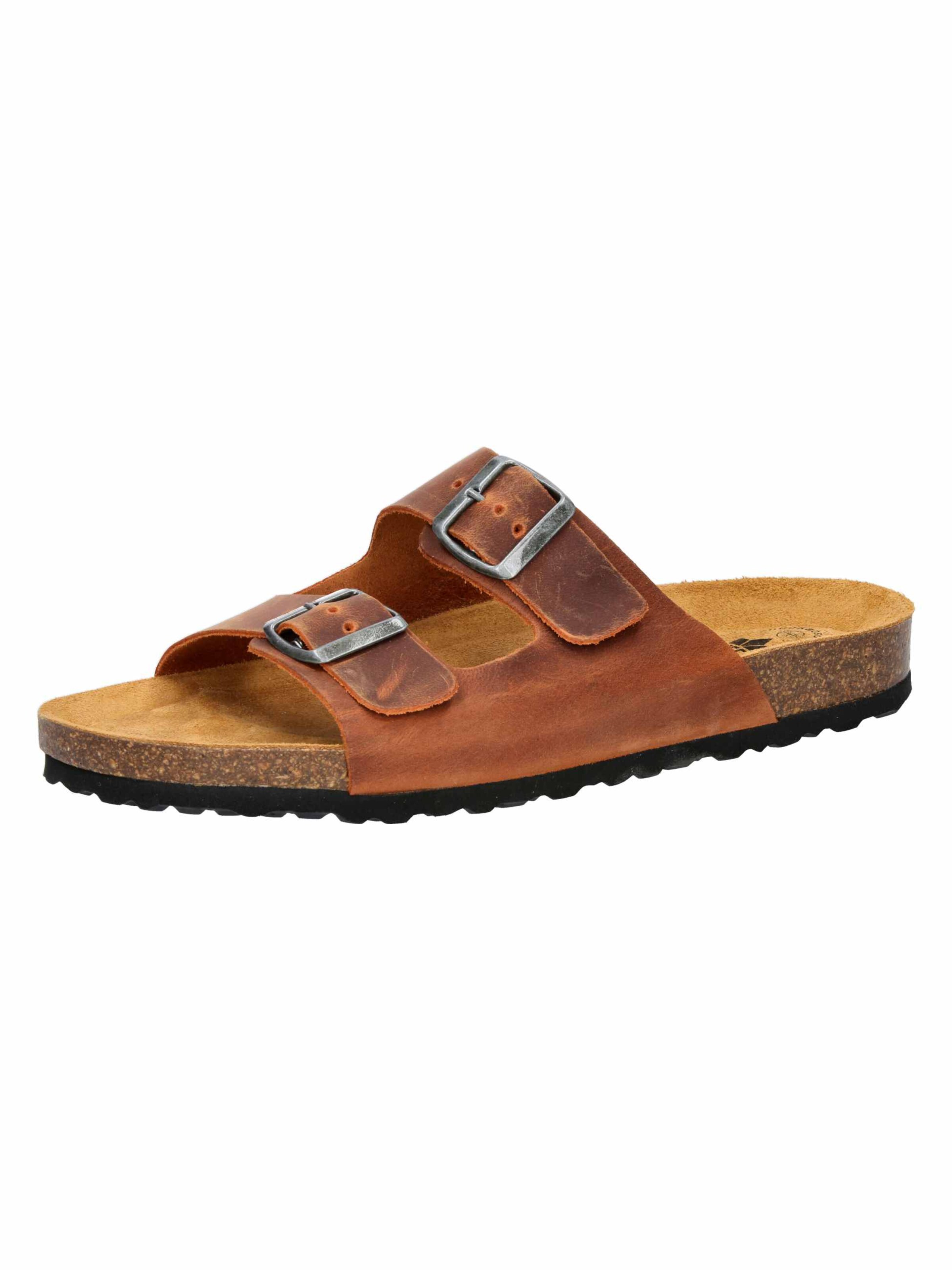 LICO Pantolette 'Alvaro' in Braun: Vorderseite