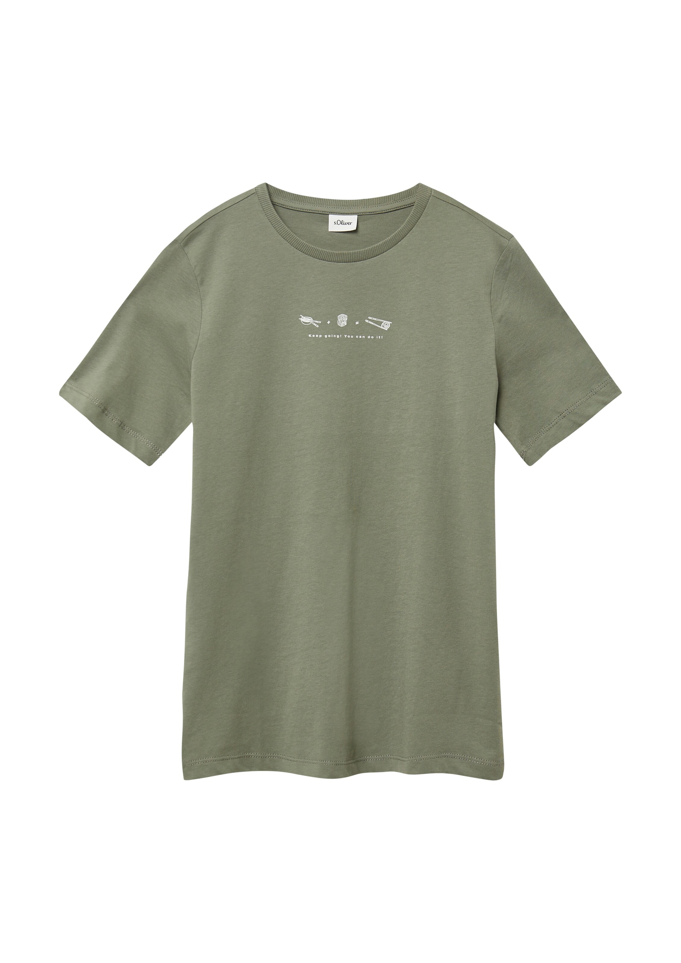 T-Shirt s.Oliver en vert : devant