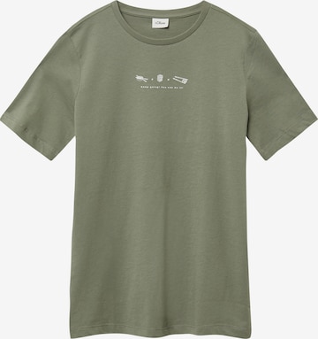 s.Oliver Shirt in Groen: voorkant
