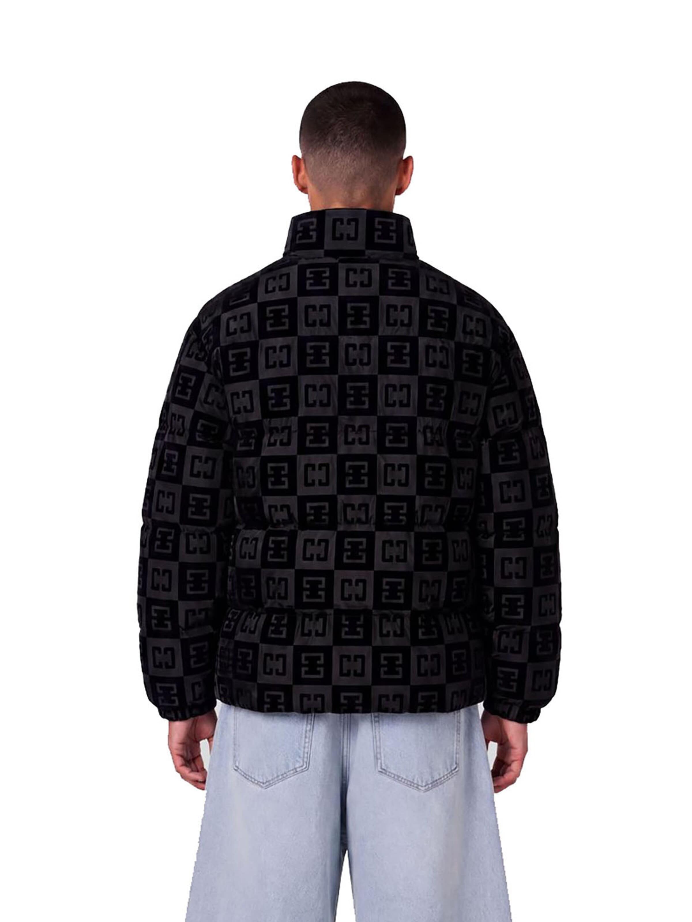 Veste d’hiver 'Checkerboard' Colucci en noir